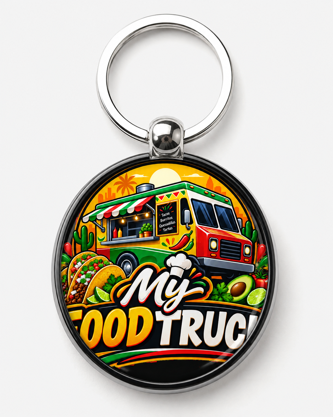 Food Truck Keychain